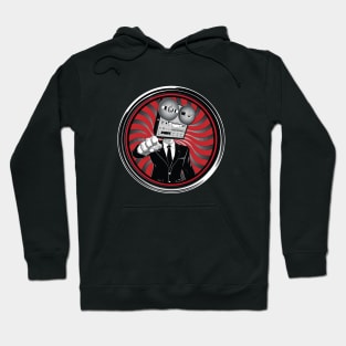 Classic Reel to Reel Man Fist Bump Hoodie